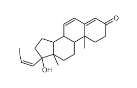 17-(2-iodoethenyl)androsta-4,6-dien-17-ol-3-one结构式