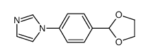 2-((4-Imidazol-1-yl)phenyl)-1,3-dioxolan结构式
