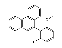 9-(2-fluoro-6-methoxyphenyl)phenanthrene Structure