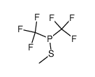 Bis-(trifluor-methyl)-methyl-thio-phosphin结构式