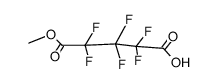 hexafluoroglutaric acid monomethyl ester Structure