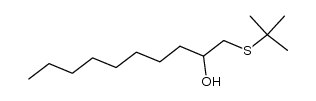 1-(tert-butylthio)decan-2-ol结构式