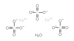 IRON(III) SULFATE N-HYDRATE structure