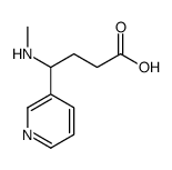 4-(甲氨基)-4-(3-吡啶基)丁酸结构式