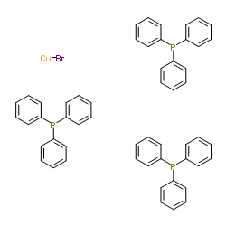 溴三(三苯基膦)铜(I)结构式
