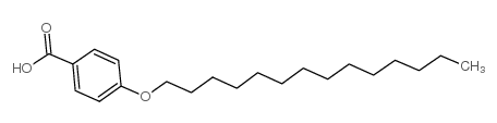 Benzoic acid,4-(tetradecyloxy)- Structure