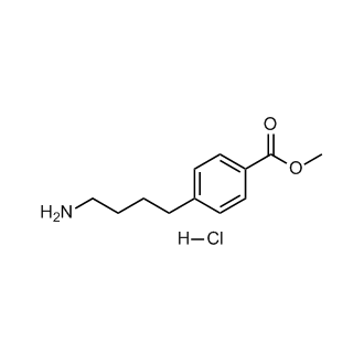 4-(4-氨基丁基)苯甲酸甲酯盐酸盐结构式