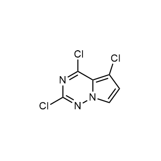 2,4,5-三氯吡咯并[2,1-f][1,2,4]三嗪结构式