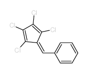Benzene,[(2,3,4,5-tetrachloro-2,4-cyclopentadien-1-ylidene)methyl]- Structure