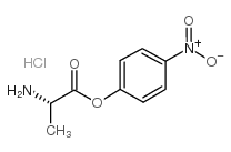L-丙氨酸对硝基苯胺酯盐酸盐结构式