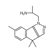 (2S)-1-(4,4,7-trimethylindeno[1,2-c]pyrazol-1-yl)propan-2-amine结构式