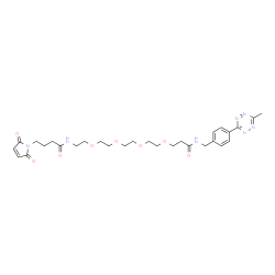 Methyltetrazine-PEG4-maleimide结构式