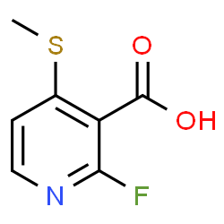 2-Fluoro-4-(methylsulfanyl)pyridine-3-carboxylic acid Structure
