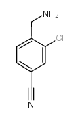 4-(aminomethyl)-3-chlorobenzonitrile Structure