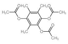 (2,5-diacetyloxy-3,4,6-trimethyl-phenyl) acetate结构式