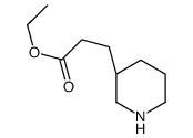 ethyl 3-[(3S)-piperidin-3-yl]propanoate结构式