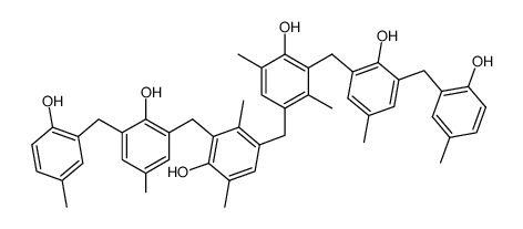 4,4'-methylenebis[2-{2-hydroxy-3-(2-hydroxy-5-methylbenzyl)-5-methylbenzyl)-3,6-dimethylphenol] Structure