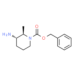 (2R,3S)-3-氨基-2-甲基哌啶-1-羧酸苄酯结构式