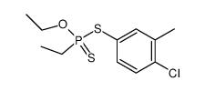Ethylphosphonodithioic acid S-(4-chloro-3-methylphenyl)O-ethyl ester Structure