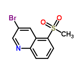 3-Bromo-5-(methylsulfonyl)quinoline Structure