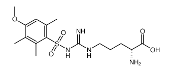 Nomega-(4-甲氧基-2,3,6-三甲基苯磺酰基)-D-精氨酸结构式