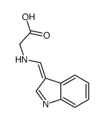 2-(indol-3-ylidenemethylamino)acetic acid Structure