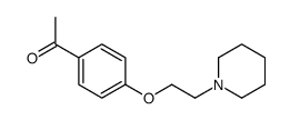 1-[4-(2-piperidin-1-ylethoxy)phenyl]ethanone结构式