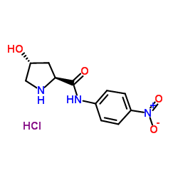 trans-L-4-Hydroxyproline 4-nitroanilide hydrochloride Structure