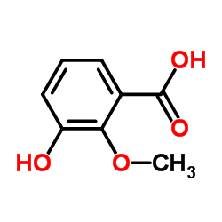 3-羟基-2-甲氧基苯甲酸结构式