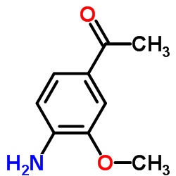 4-氨基-3-甲氧基苯乙酮结构式