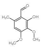 2-hydroxy-3,4-dimethoxy-6-methylbenzaldehyde Structure