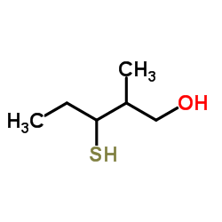 3-巯基-2-甲基戊醇结构式