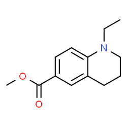 1-乙基-1,2,3,4-四氢喹啉-6-羧酸甲酯结构式
