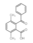 Benzoicacid, 2-benzoyl-3,6-dimethyl- structure