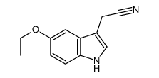 (5-Ethoxy-1H-indol-3-yl)acetonitrile Structure