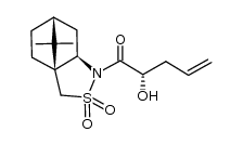 N-((14S)-14-hydroxy-14-allyl)acetyloyl-(2R)-bornane-10,2-sultam Structure