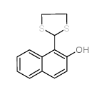 1-(1,3-二硫醇an-2-基)-2-萘酚结构式
