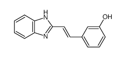 3-[2-(1H-benzoimidazol-2-yl)-vinyl]-phenol结构式
