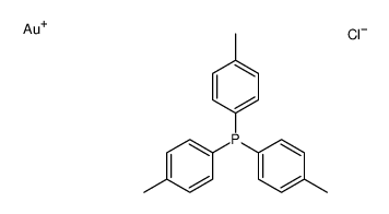 氯[三(对甲苯基)膦]金(I)结构式