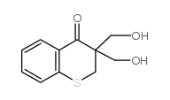 3,3-双(羟基甲基)-2,3-二氢-4H-硫代色烯-4-酮结构式