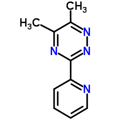 5,6-Dimethyl-3-(2-pyridinyl)-1,2,4-triazine Structure