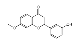 2-(3-hydroxyphenyl)-7-methoxy-2,3-dihydrochromen-4-one Structure