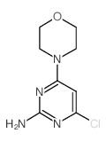 4-氯-6-吗啉嘧啶-2-胺结构式
