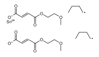 2-methoxyethyl (Z,Z)-11,11-dibutyl-6,9,13-trioxo-2,5,10,12-tetraoxa-11-stannahexadeca-7,14-dien-16-oate Structure