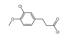 3-(3-chloro-4-methoxyphenyl)propionyl chloride结构式