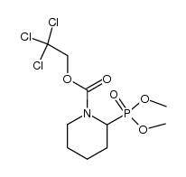2,2,2-trichloroethyl 2-(dimethoxyphosphoryl)piperidine-1-carboxylate结构式