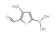 (5-醛基-4-甲基噻吩-2-基)硼酸结构式