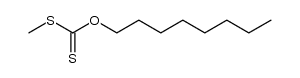 O-octyl-S-methyl dithiocarbonate结构式