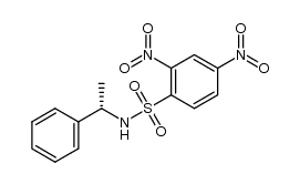 (S) N-(1-phenylethyl)-2,4-dinitrobenzenesulfonamide Structure