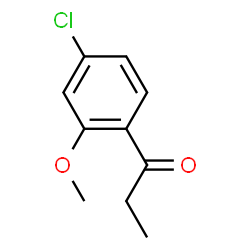 1-(4-氯-2-甲氧基苯基)丙-1-酮结构式